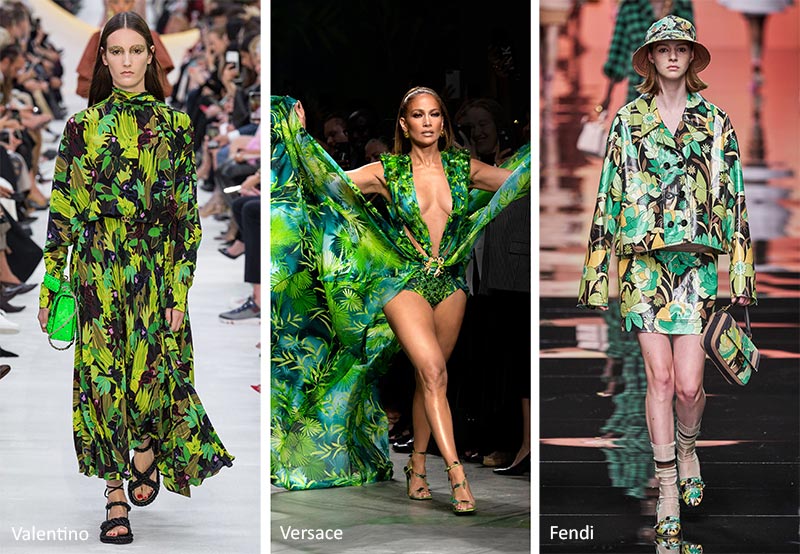 Модные принты весна-лето 2020 в одежде Цветочный Тропический (Floral Tropical)