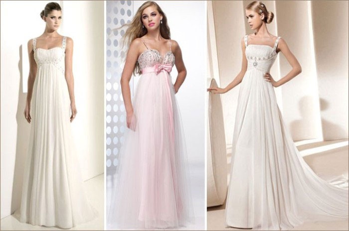 Греческие свадебные платья: варианты расцветок