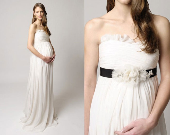 Греческие платья для беременных невест
