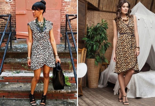 аксессуары для леопардового платья