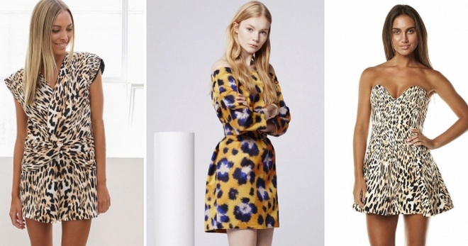 Леопардовые платья - 70 фото самых модных моделей этого сезона